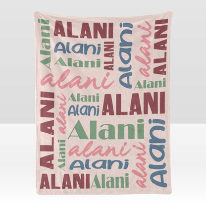 Custom Blanket with Name Customized Blanket Personalized Throw Blankets for Kid