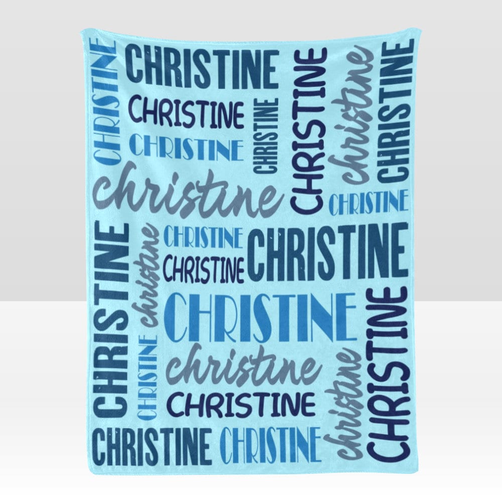 Custom Blanket with Name Customized Blanket Personalized Throw Blankets for Kid