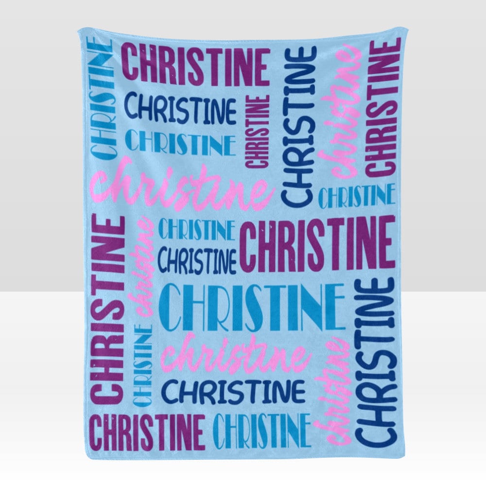 Custom Blanket with Name Customized Blanket Personalized Throw Blankets for Kid