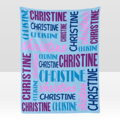 Custom Blanket with Name Customized Blanket Personalized Throw Blankets for Kid