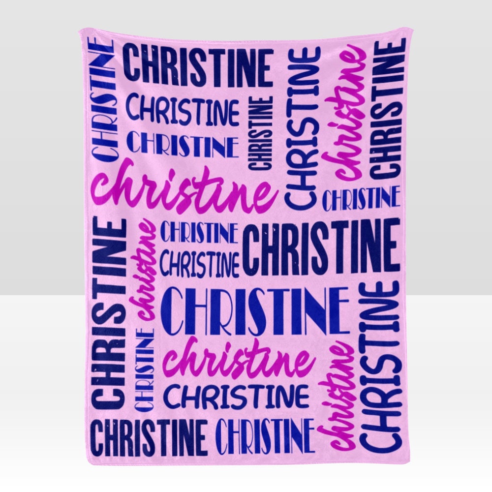 Custom Blanket with Name Customized Blanket Personalized Throw Blankets for Kid