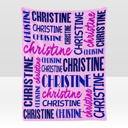 Custom Blanket with Name Customized Blanket Personalized Throw Blankets for Kid