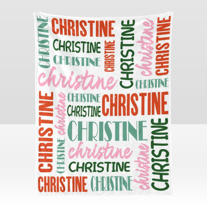 Custom Blanket with Name Customized Blanket Personalized Throw Blankets for Kid