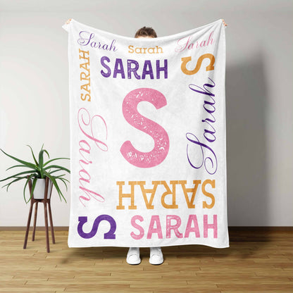 Personalized Baby Blanket, Personalized Name Blanket, Custom Name Blanket