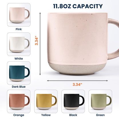 Custom Name & Birthflower Pottery Mug, Personalized Gift for Book Lovers, Book Clubs