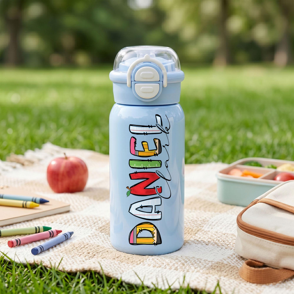 Personalized kids water bottle, Custom Kids cups with name, Back to school water bottle for girls & boys
