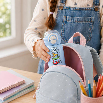 Personalized kids water bottle, Custom Kids cups with name, Back to school water bottle for girls & boys