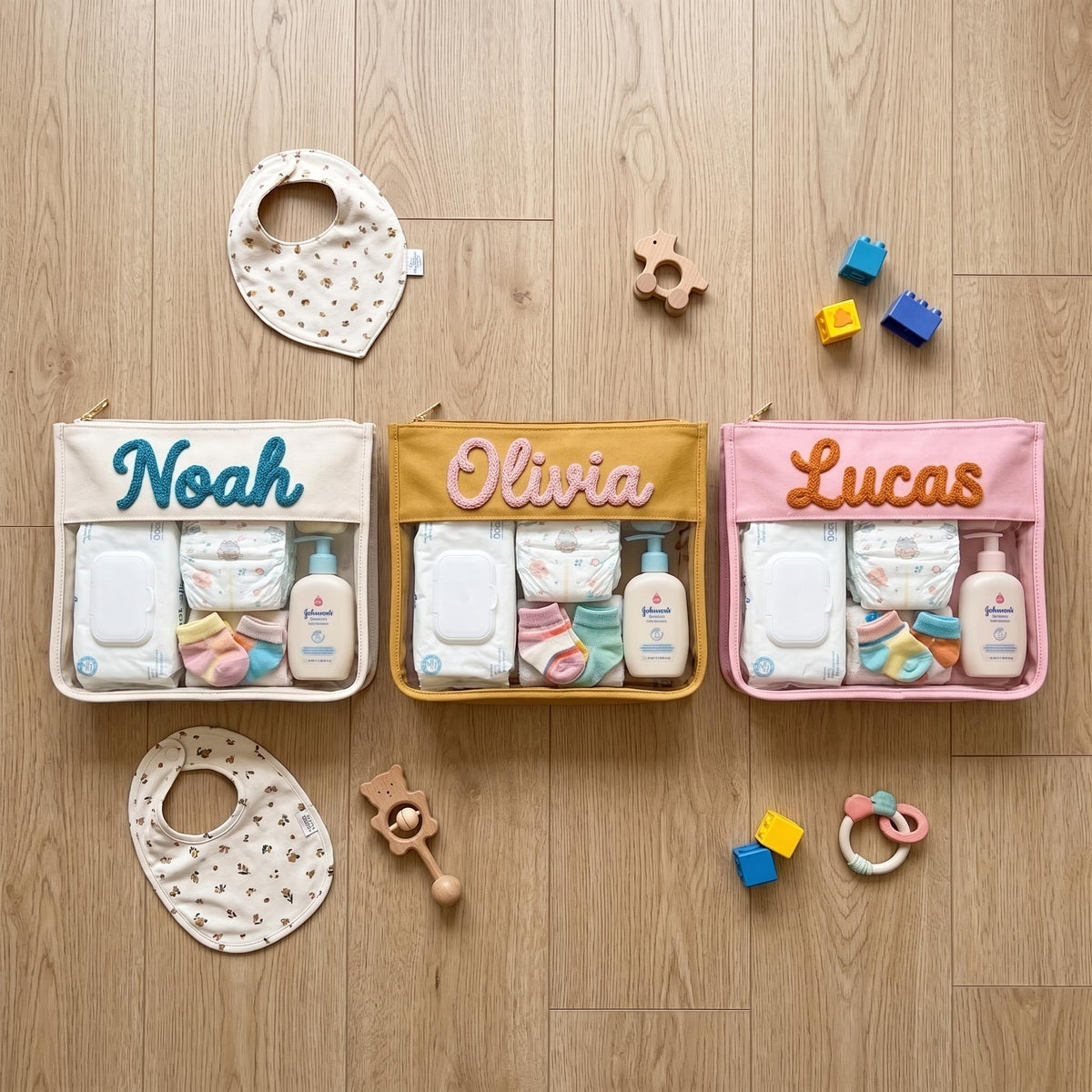 Personalized Baby Diaper Bag, Custom Baby Storage Bag
