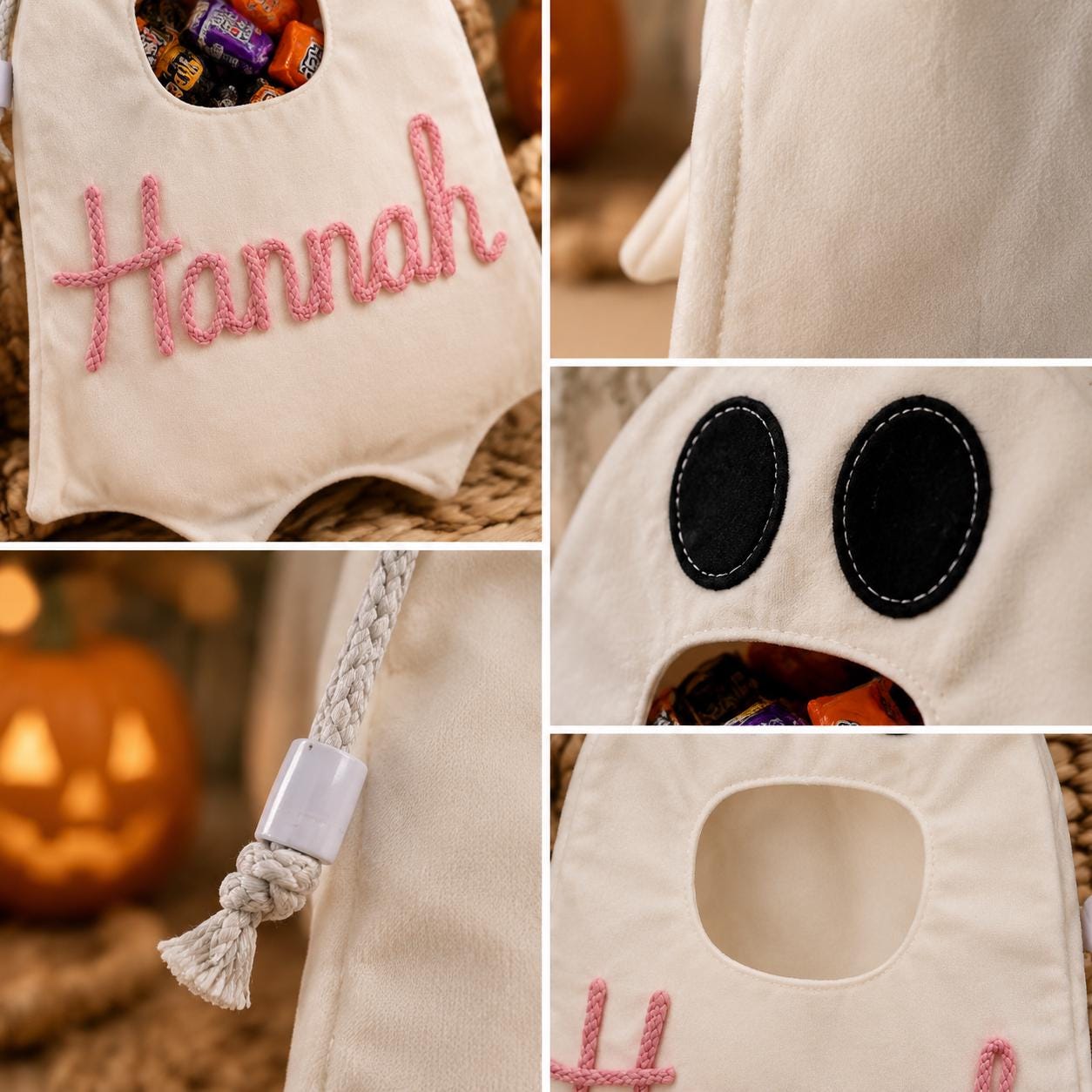 Personalized Ghost Halloween Candy Bag