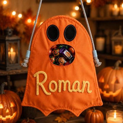 Personalized Ghost Halloween Candy Bag