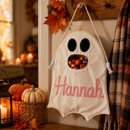 Personalized Ghost Halloween Candy Bag