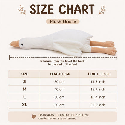 Personalized Baby Goose Plush, Custom Embroidered Stuffed Toy