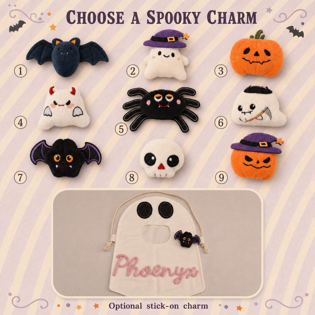 Personalized Ghost Halloween Candy Bag